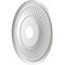 Ekena Millwork Berkshire PVC Medallion (Canopies up to 8 3/8"), 19"OD x 3 1/2"ID x 1"P, Metallic Silver Metallic CMP19BECSV - alternate 2